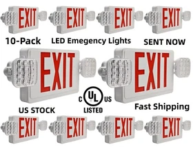 LED Exit Sign lamp & Emergency Light &ndash; Dual LED Lamp UL-94 Fire Resistance light