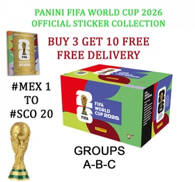 PANINI WORLD CUP 2026 STICKER COLLECTION - GROUP A - GROUP B - GROUP C