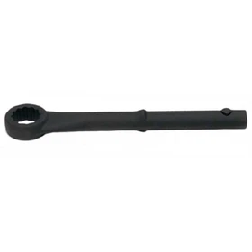 Straight Box End Tubular Handle Wrench, 12 Point, SAE, Industrial Black Finish