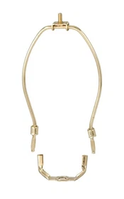 B&P Lamp Antiqued Brass Lamp Harps