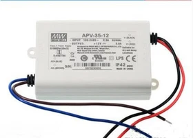 1pc New MEAN WELL Lighting Power Supply APV-35-5 APV-35-12 APV-35-24 APV-35-36
