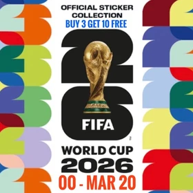 Panini FIFA World Cup 2026 - #00 - MAR 20 - Buy 3 Get 10 Stickers Free (1 of 5)