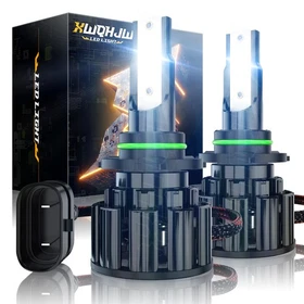 XWQHJW 9006 LED Headlight Bulbs Conversion Kit Low Beam 6000K 5000LM White 2Pcs