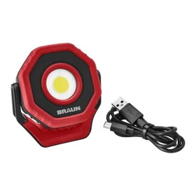 Braun Pocket Floodlight Rechargeable 750 Lumens Magnetic Led Light VERY BRIGHT!!