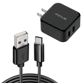 Quick Home Charger 30W 6ft USB Cable 2-Port USB Power Cord for Smartphones