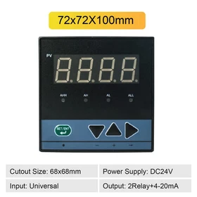 Digital Temperature Controller Single Loop PID Relay 4‑20mA Output 220V AC 24V D