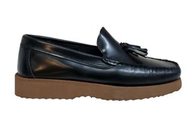 ICON LAB men's shoe black art 2100 brushed leather MADE IN ITALY