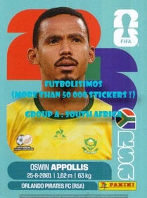 TO CHOOSE YOUR STICKER PANINI FIFA WORLD CUP 2026 GROUP A TO C