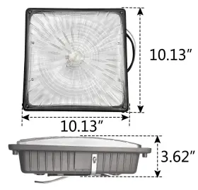 WSD-CP65W27-50K 1000LED Led Canopy Light Fixture Seletable #2