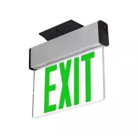 A-EX03-G AAB Dual Led Edge Lit Exit Sign Light Battery Backup