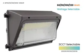 120W-345KDP AAB TEC Power Cct Led Semi Wall Pack Dusk Dawn