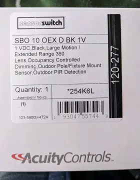 193047557443 ACUITY Sbo Oex Bk Lens Occupancy Controlled