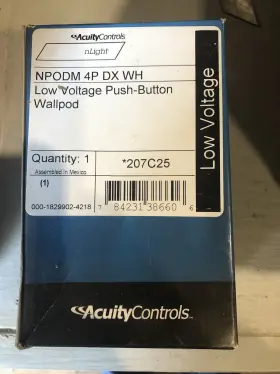 193048435306 ACUITY CONTROLS Npodm Dx Wallpod Decora Wall