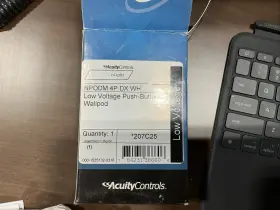 784231421871 ACUITY CONTROLS Npodm Dx Gy Wallpod Push