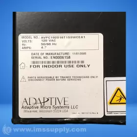 AVPC192016T1-SS-WCE-A1 ADAPTIVE NETWORKS INC Alpha Vision #2