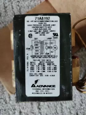 71A8192 ADVANCE Core Coil Ballast Kit #3