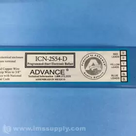 ICN-2S54-D ADVANCE BALLAST Philips Programmed Start Usip