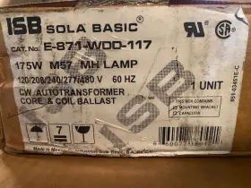E-871-WDD-117 ADVANCE Sola Halide Ballast Kit