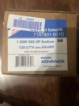 71A7801-001D ADVANCE TRANSFORMER CO High Pressure Sodium Lamp