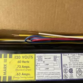 R-2S40-1-TP ADVANCE TRANSFORMER Ballast Hertz Amp #3