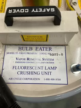 55-VRS-U AIR CYCLE Bulb Eater Fluorescent Lamp Crusher Hepa #3