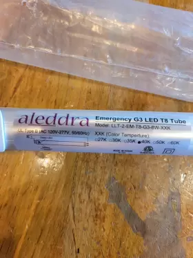 LLT-4-EM-T8-G4-15W-40K ALEDDRA Emergency Led