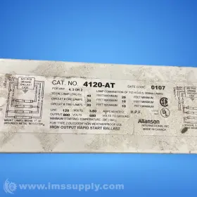 4120-AT ALLANSON Magnetic Sign Ballast #2
