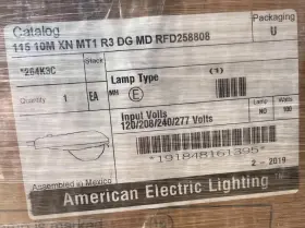 RFD258808 AMERICAN ELECTRIC LIGHTING Street Lamp Xn Dg Md