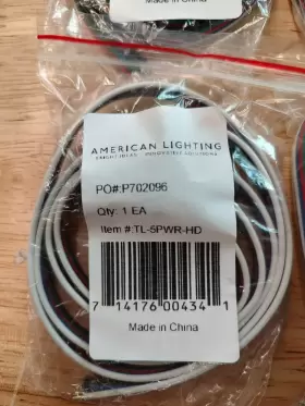 TL-5PWR-HD AMERICAN LIGHTING Led Tape Light Connector Wire #2