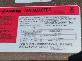 GAM771PMTI2 APPLETON ELECTRIC Box Flood Light Pulse Start #3
