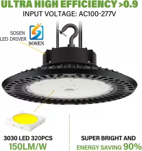 696542696834 BFT Led High Bay Light Ufo Dimmable Hid Hps #3