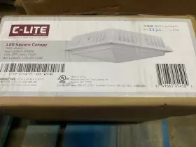 C-CP-C-SQ-7L-40K-WH C-LITE Wf Square Led Canopy Light