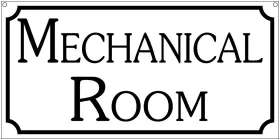 NAS-0460 CHEAPYARDSIGNS Mechanical Shed Garage Sign