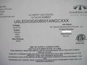USLED03G508001ANGCXXX CHM LIGHTING Carolina High Mast Led #2