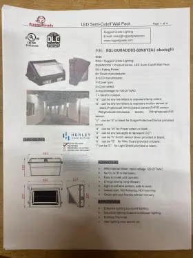 CL-NGWP-W100-NW CHOIERLED Rugged Led Semi Wall Pack