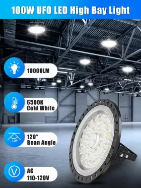 741367571191 CHUNNUAN Ufo Led High Bay Lights Bright #2