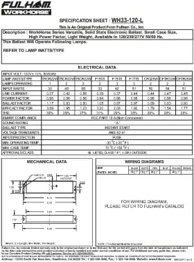 WH33-120-C Lighting Workhorse Adaptable Ballast #2