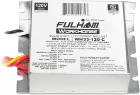 WH33-120-C Lighting Workhorse Adaptable Ballast