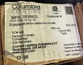 MPS4-30MW-FW-EDU-MB COLUMBIA LIGHTING Led Strip Light