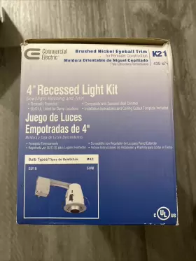 046335929531 COMMERCIAL ELECTRIC Recessed Recess Ceiling Kit #3