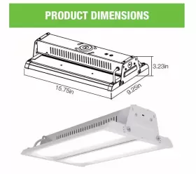 502521411 COMMERCIAL ELECTRIC Equiv Led Linear High Bay Light #2