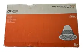 630328 COMMERCIAL ELECTRIC Baffle Recessed Recess Air Light