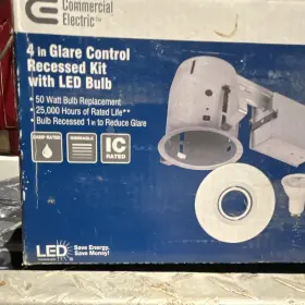 91269 COMMERCIAL ELECTRIC Glare Control Recessed Recess Led