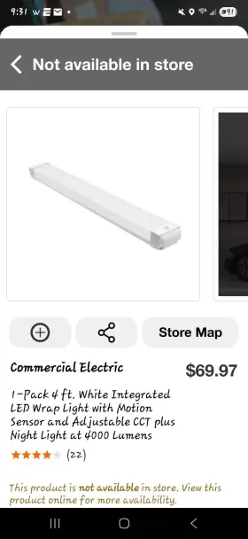 LM2N400042WNGTH COMMERCIAL ELECTRIC Integrated Led Wrap Light