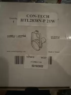 HTL2838N-P CONTECH LIGHTING Gimbal Halo Track Finish