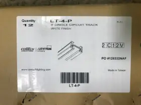 LT-4-P CONTECH LIGHTING Single Circuit Track Finish