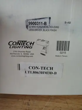 LTL8063HM3D CONTECH Lighting Mini Track Fixture Horizontal