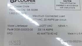 0006-000003-00 COOPER Litekeeper Lighting Controller Zone