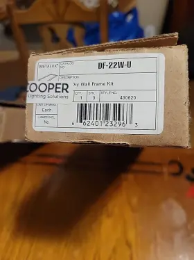 DF-22W-U COOPER Metalux Drywall Frame Kit