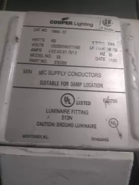 FM40-5T COOPER LIGHT /LUMARK Mpep High Bay
